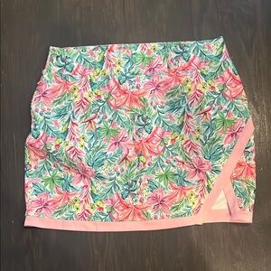 Floral Pink Mini Skirt